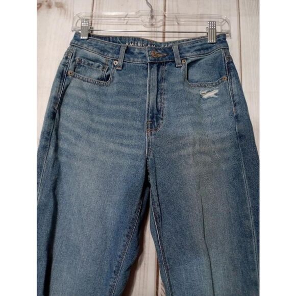 American Eagle Jeans‎ Ladies 2 Mom Jeans Medium Wash - Picture 3 of 9